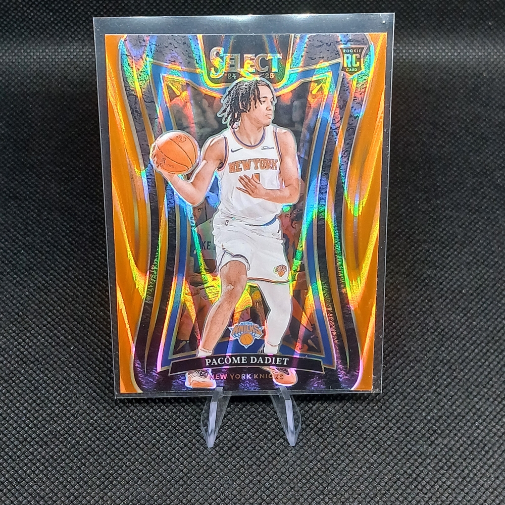 Panini Select Trading Card with Orange and Blue Accents